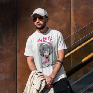 Camiseta Garota do Monstro de Animação Japonês