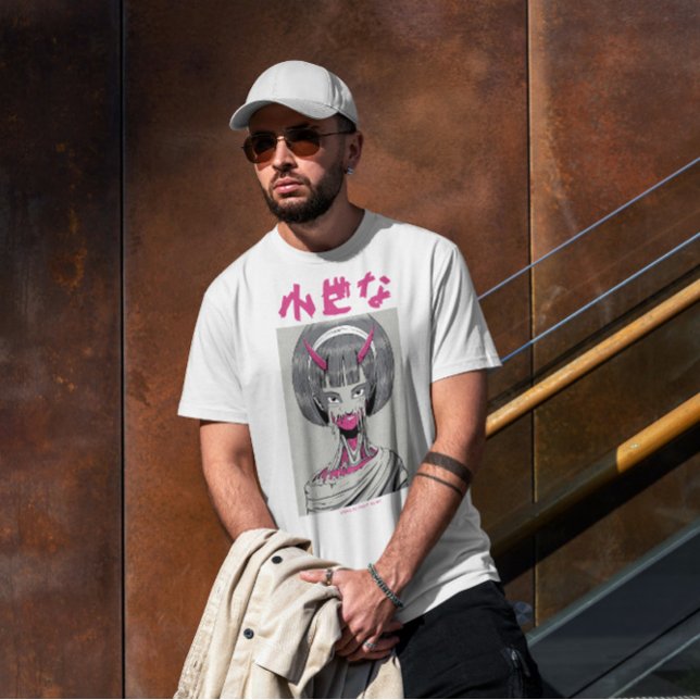 Camiseta Garota do Monstro de Animação Japonês (Criador carregado)