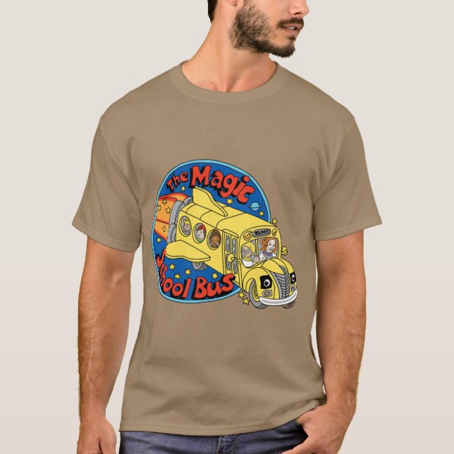 Camiseta Garota do ônibus escolar mágico (Frente)