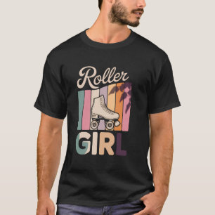 Camiseta Garota do Patins Skater Patins dos Anos 80 Patins