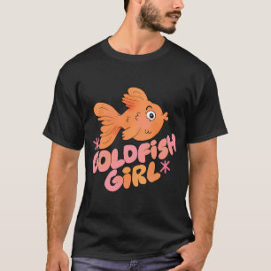 Camiseta Garota do Peixe Dourado (Pêssego)