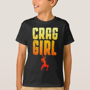 Camiseta Garota do Penhasco Escalada em Rocha Bouldering Es