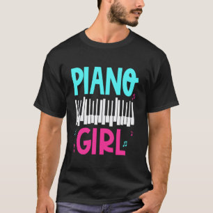 Camiseta Garota do Piano Pianista Amante do Pino Professora