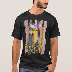 Camiseta Garota do primeiro aniversario de 1 ano adolescent