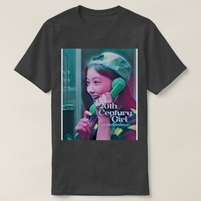 Camiseta Garota do século 20 coreana 20 (Frente do Design)