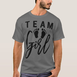 Camiseta Garota do time Cute T para mãe pai gênero de bebê 