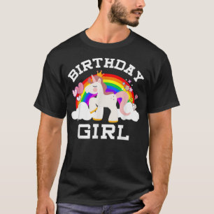 Camiseta Garota do Unicórnio Rainbow Fantasy Fairy Tale
