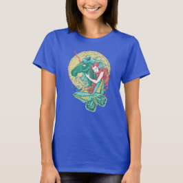 Camiseta Garota Doce E Desenho De Unicórnio