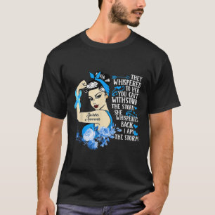 Camiseta Garota Dura Fita Eu Sou A Tempestade Diabetes Awar