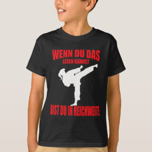 Camiseta Garota engraçada de caratê kickboxing taekwondo
