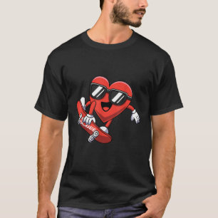 Camiseta Garota Engraçada do Coração do Dia de os namorados