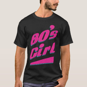 Camiseta Garota estampa nas costas anos 80