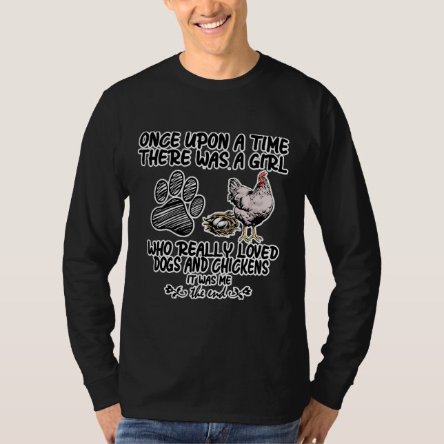 Camiseta Garota Farmadora de Cachorros de Frango (Frente)