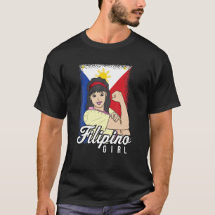 Camiseta Garota filipina orgulhosa Pinoy Pilipina