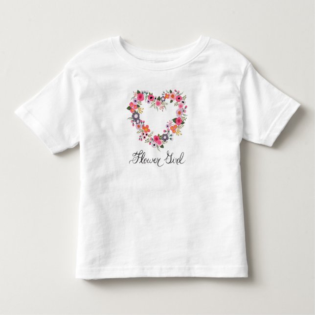 Camiseta Garota Flor Blushing Heart-shirt (Frente)