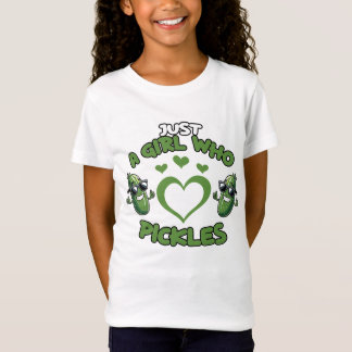 Camiseta Garota fofa ama picles