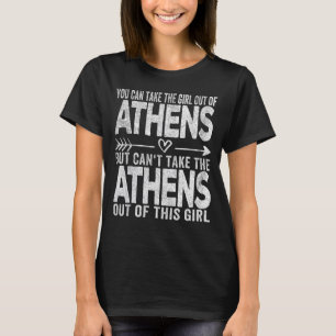 Camiseta Garota Fora De Atenas, Cidade Natal, Atenas