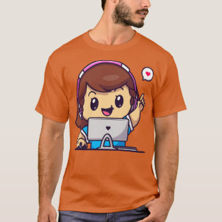 Camiseta Garota Gamer Bonita Reproduzindo Cartografia de Co