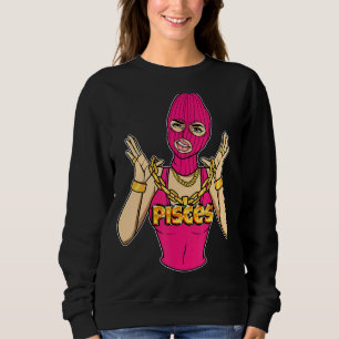 Camiseta Garota Gangsta Peixes Mascarada Mulher Gangster Co
