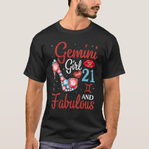 Camiseta Garota Gemini Com Mais De 21 Anos E Feliz Nascimen