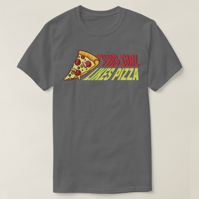 Camiseta Garota Gosta De Pizza Hobby Pizza Chef Premium (Frente do Design)
