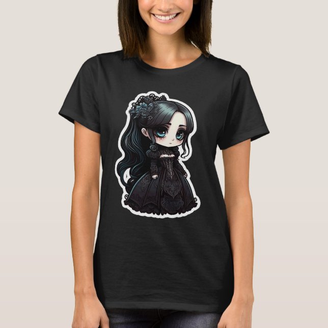 Camiseta Garota Gótica Vitoriana (Frente)