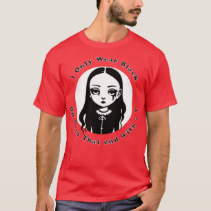 Camiseta Garota Gótico