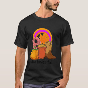Camiseta Garota Halloween Que Adora Cair Cottagecore Outono
