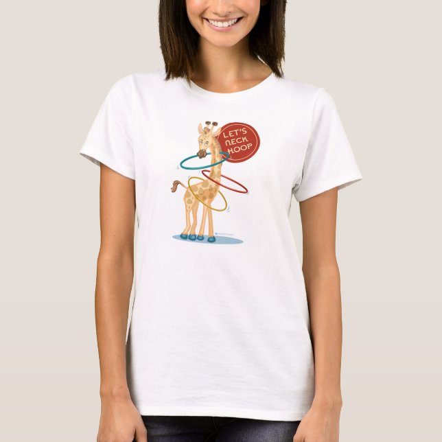 Camiseta Garota Hooping no Pescoço: Tee Burnout (Frente)