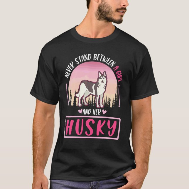 Camiseta Garota Husky Husky Siberiano (Frente)