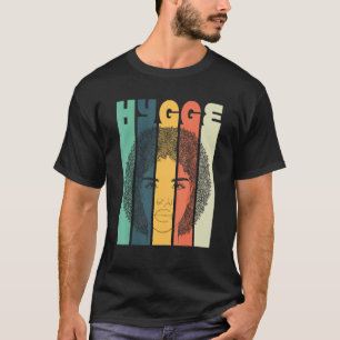 Camiseta Garota Hygge Tendência Melanina Afro Preto Cabelo