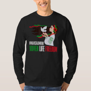 Camiseta Garota Iraniana Mulher Irã Bandeira Persa