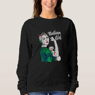 Camiseta Garota italiana Bandeira Cultura Herança País R