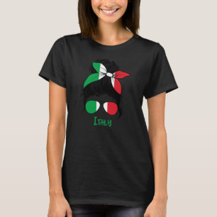 Camiseta Garota Italiana Garota Italia Bandeira