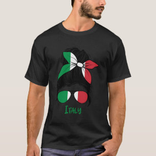 Camiseta Garota Italiana Garota Italia Bandeira