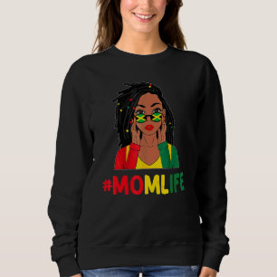 Camiseta Garota Jamaicana Cabelo Desgrenhado Vida de Mãe Le