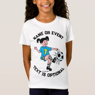 Camiseta Garota Jogando Futebol