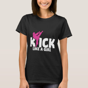 Camiseta Garota Kickboxer Lutadora Kickboxing Artes Marciai