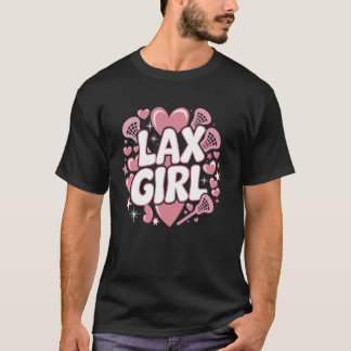 Camiseta Garota Lax Bastão de Lacrosse Jogadora Mãe Goleira