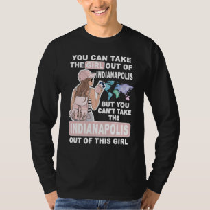 Camiseta Garota Legal da Cidade de Indianapolis Orgulhosa