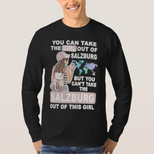 Camiseta Garota Legal da Cidade de Salzburgo  Orgulhosa Gar
