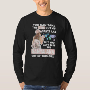 Camiseta Garota Legal da Cidade de Santa Ana Orgulhosa Garo