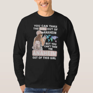 Camiseta Garota Legal de Anaheim City Orgulhosa Garota de A