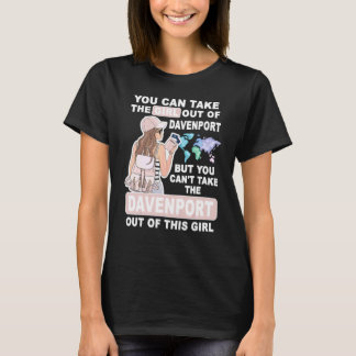 Camiseta Garota Legal de Davenport City   Orgulhosa Davenpo