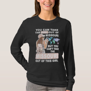 Camiseta Garota Legal do Missouri Orgulhosa Garota do Misso