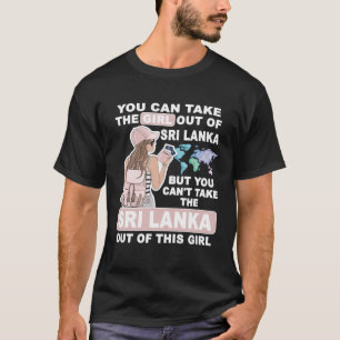 Camiseta Garota legal do Sri Lanka Orgulhosa do Sri Lanka