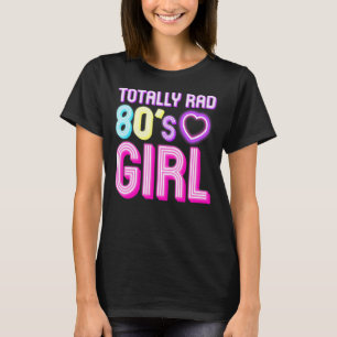 Camiseta Garota Legal dos Anos 80 Para Mulheres Meninas Cri