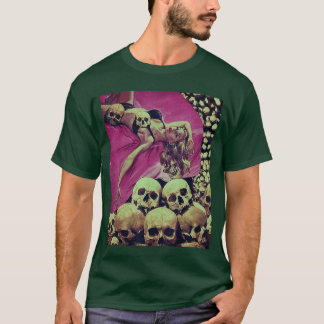 Camiseta Garota Loira De Cabelo Solto Pin Up Ficção Científ