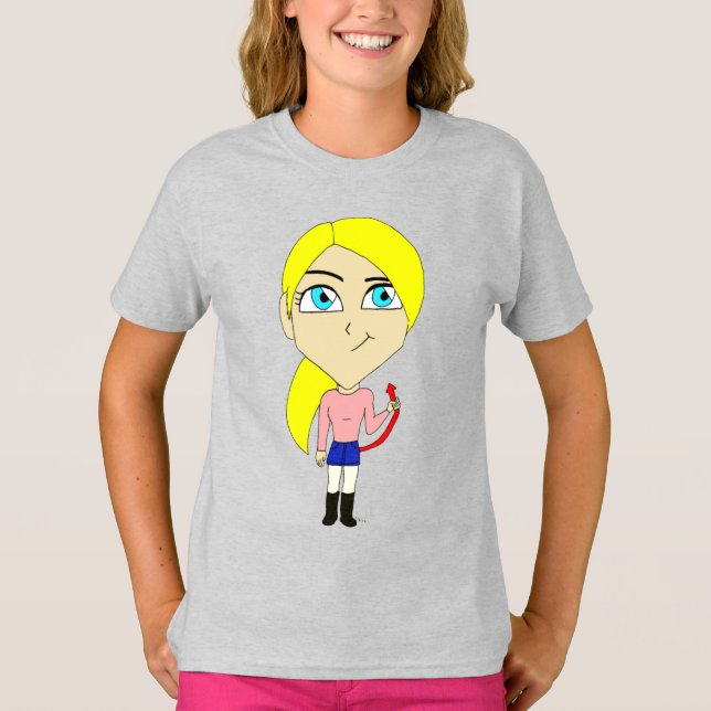 Camiseta garota "má" (Frente)