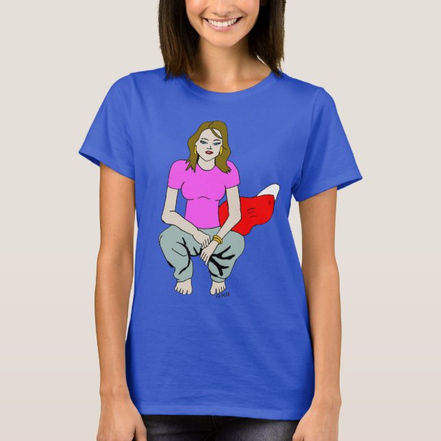 Camiseta garota maliciosa   (Frente)